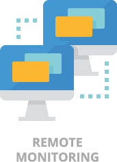 business remote monitoring icon