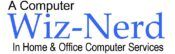 a computer wiz-nerd logo