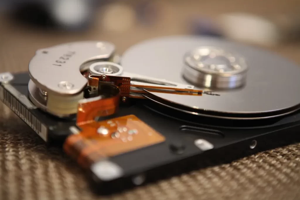 computer data recovery on a hard drive